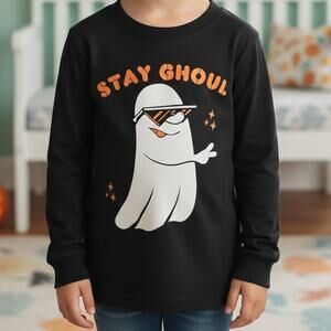 Tiny Whales Black " Stay Ghoul" Ghost Graphic T Shirt 2